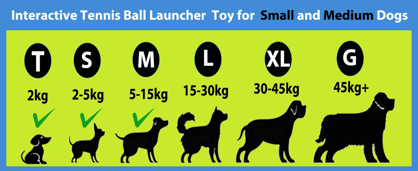 Automatic Dog Ball Launcher – Rechargeable Interactive Tennis Ball Thrower for Dogs