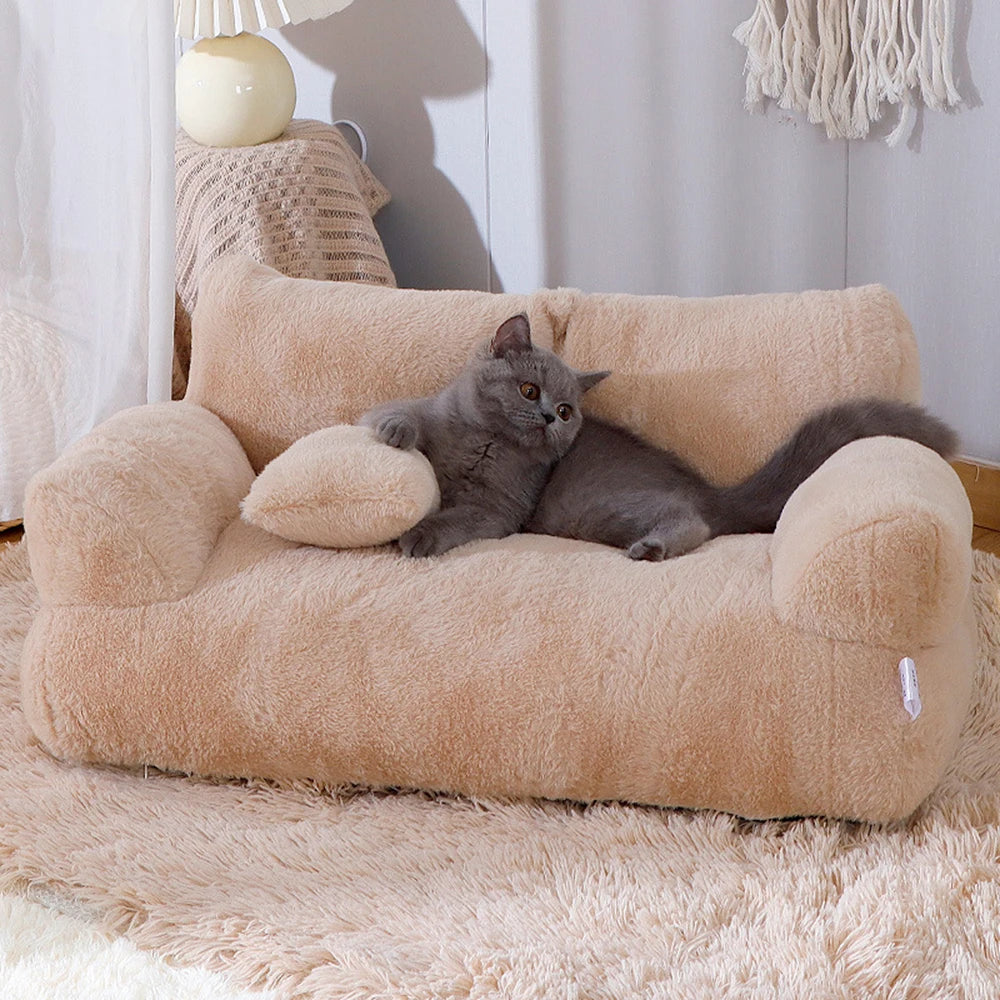 Washable Cat Sofa Bed – Soft, Removable Sofa Ideal for All Seasons.