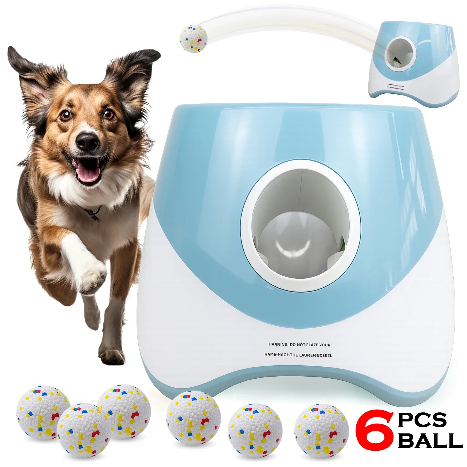 Automatic Dog Ball Launcher – Rechargeable Interactive Tennis Ball Thrower for Dogs