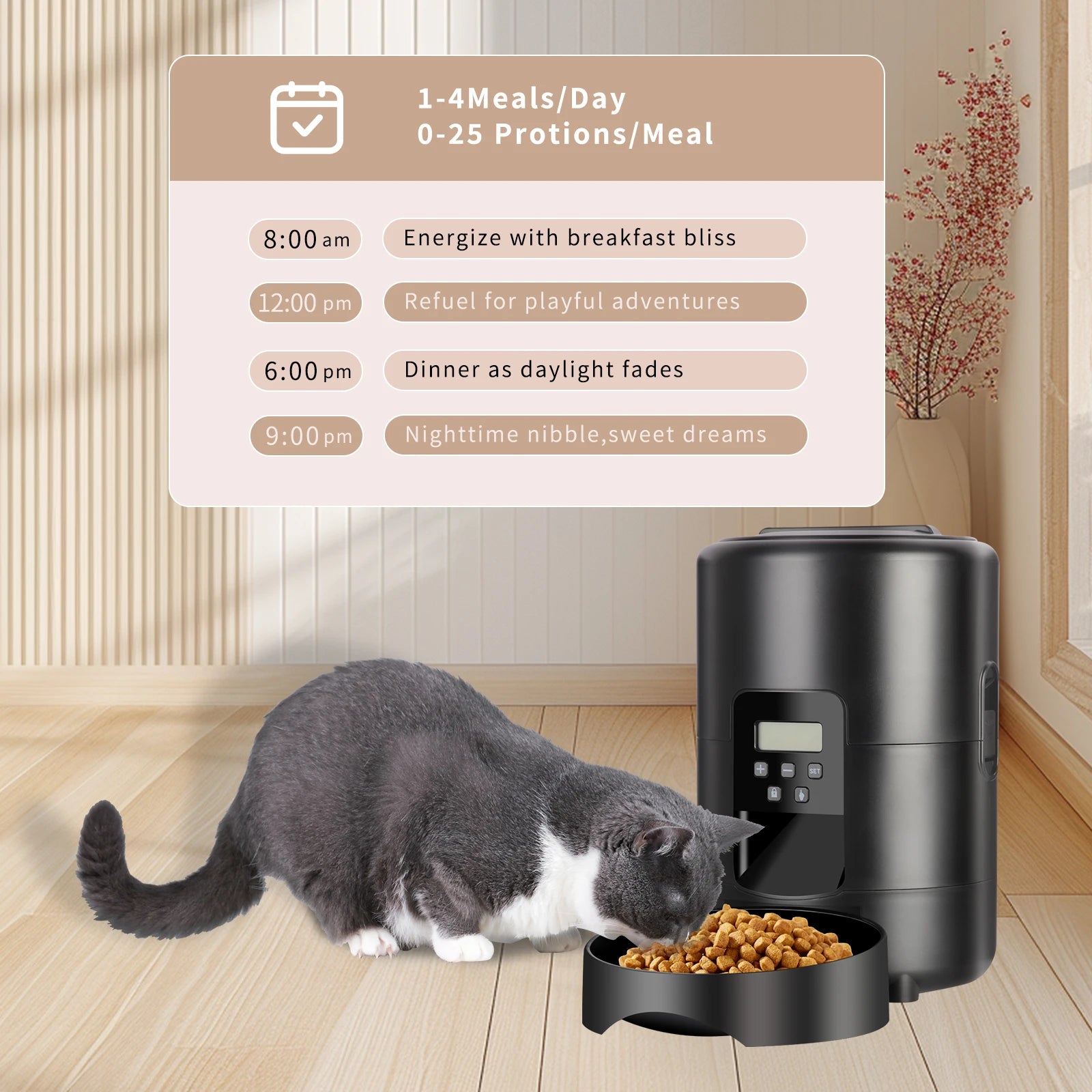 Smart Pet Feeder with Camera – WiFi Automatic Food Dispenser for Cats & Dogs (2L)